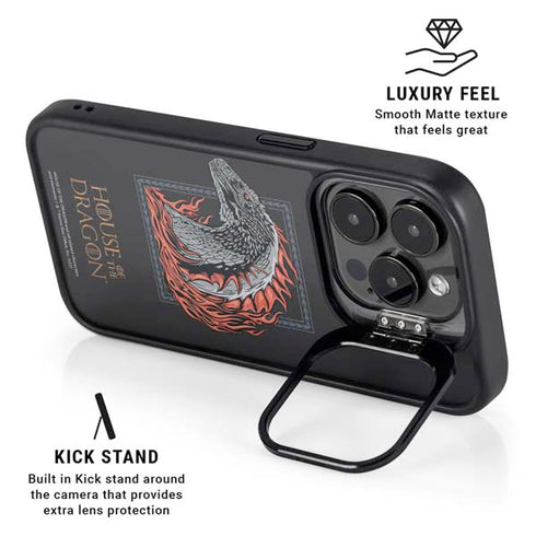 HBO House of the Dragon Eye of The Beholder iPhone 15 Pro Kickstand Case